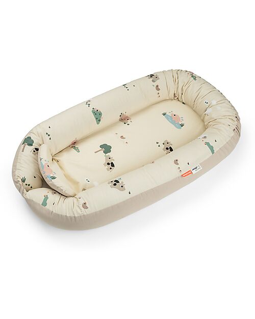 Done By Deer Cozy Nest - Tiny Farm - Sand - 50 x 85 x 13 cm Baby Nest