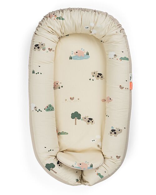 Done By Deer Cozy Nest - Tiny Farm - Sand - 50 x 85 x 13 cm Baby Nest