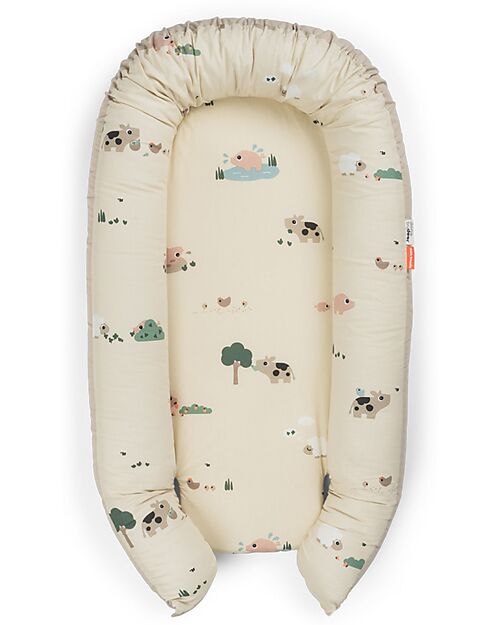 Done By Deer Cozy Nest - Tiny Farm - Sand - 50 x 85 x 13 cm Baby Nest