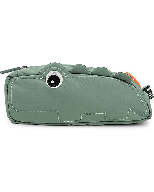 Done By Deer Cross-over Kids Bag- Croco - Green - Made with Recycled Plastic Bottles Pencil Cases