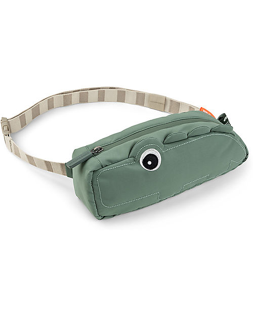Done By Deer Cross-over Kids Bag- Croco - Green - Made with Recycled Plastic Bottles Pencil Cases