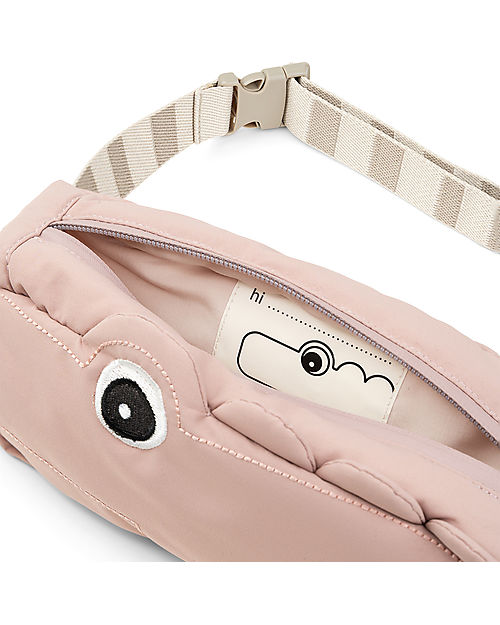 Done By Deer Cross-over Kids Bag- Croco - Powder - Made with Recycled Plastic Bottles Pencil Cases