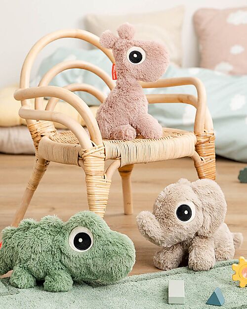 Done By Deer Cuddle Bestie Raffi - Powder - Super Soft - Contains Mini Book - 0+ Soft Toys