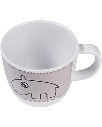 Done By Deer Cup with Handle Contour, Grey - 220 ml Beakers