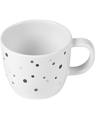 Done By Deer Cup with Handle Dreamy - Dots/Grey - 220 ml Beakers