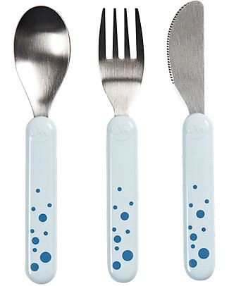 Done By Deer Cutlery Set, Blue - Stainless steel Cutlery