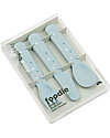 Done By Deer Cutlery Set - Happy Dots Blue - 100% Food-Grade PP Cutlery