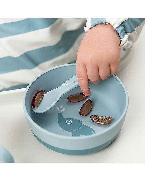 Done By Deer Cutlery Set - Happy Dots Blue - 100% Food-Grade PP Cutlery