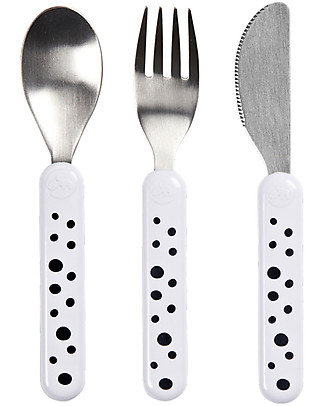 Done By Deer Cutlery Set, Happy Dots - Stainless steel Cutlery