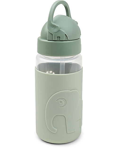 Done By Deer Easy-Grip Straw Bottle - Elphee - Green Non-Thermal Water Bottles