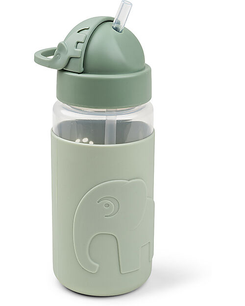 Done By Deer Easy-Grip Straw Bottle - Elphee - Green Non-Thermal Water Bottles