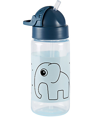 Done By Deer Elphee Non-Spill Straw bottle - Blue Non-Thermal Water Bottles