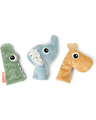 Done By Deer Finger Puppet Set 3 pcs - Deer Friends - Color Mix Puppets