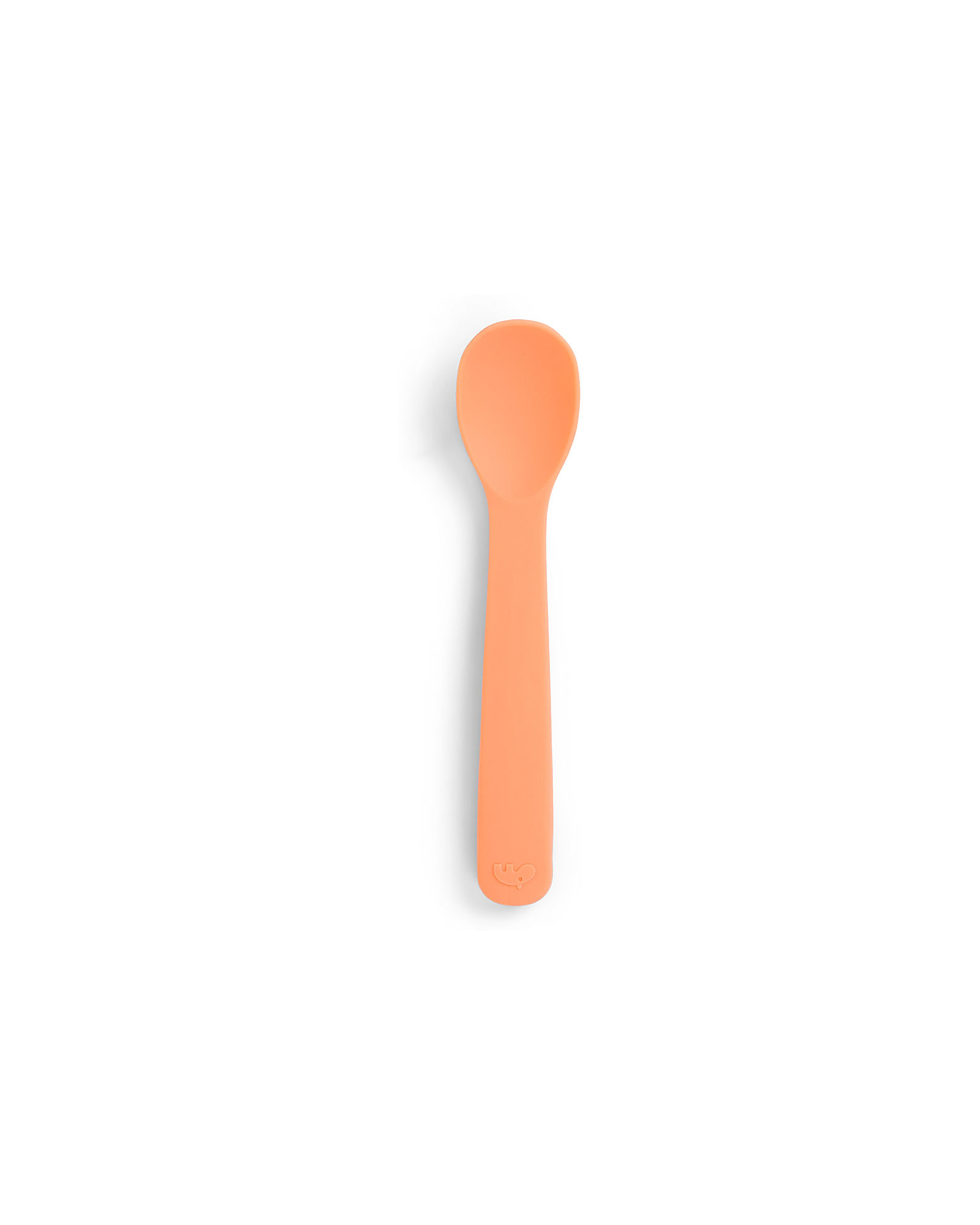 2Pcs/Set Baby Spoon - Small Silicone Spoon for The First Stage - Baby Spoon Fork - 100% Food Grade - Suitable for Dishwasher, Size: One size, Brown