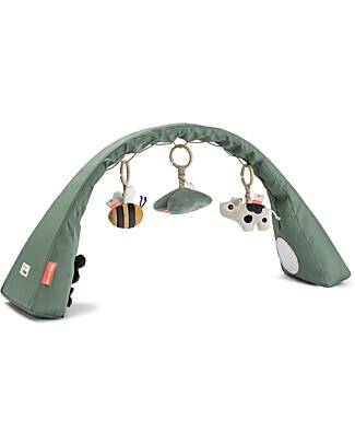 Done By Deer Flexible Activity Gym - Tiny Farm - Green - Perfect for Traveling - 0+ Baby Gym