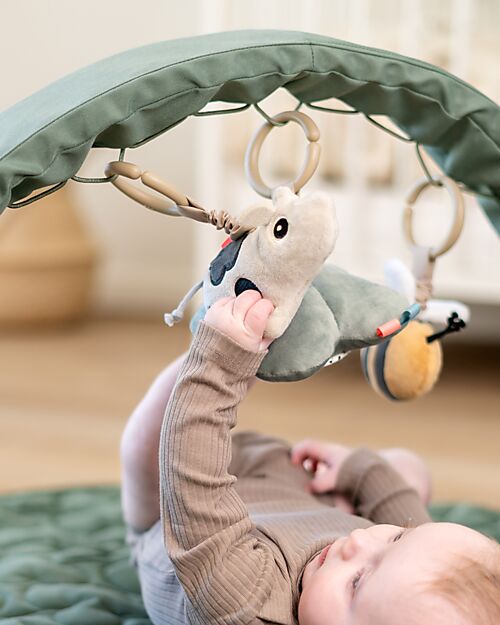 Done By Deer Flexible Activity Gym - Tiny Farm - Green - Perfect for Traveling - 0+ Baby Gym