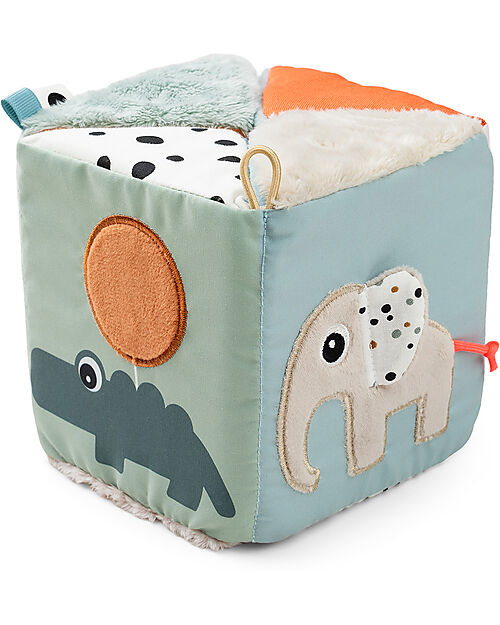 Done By Deer Fold-out Sensory Cube - Deer friends - Contrast - 3m+ Newborn Toys_