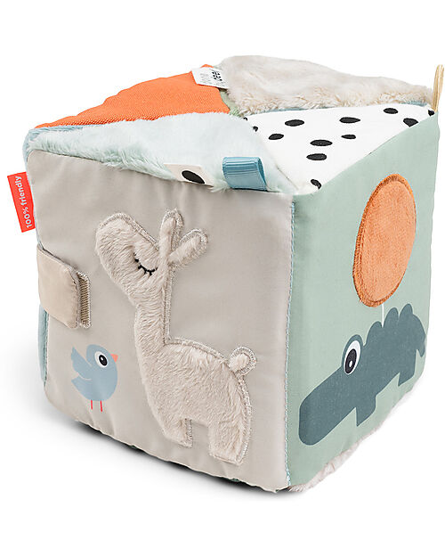 Done By Deer Fold-out Sensory Cube - Deer friends - Contrast - 3m+ Newborn Toys_