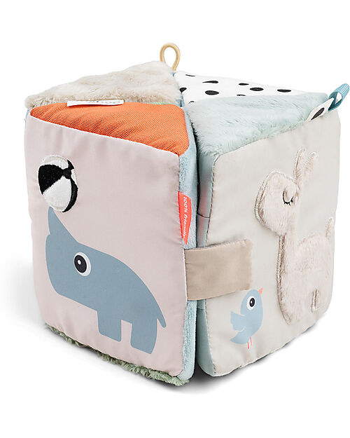 Done By Deer Fold-out Sensory Cube - Deer friends - Contrast - 3m+ Newborn Toys_