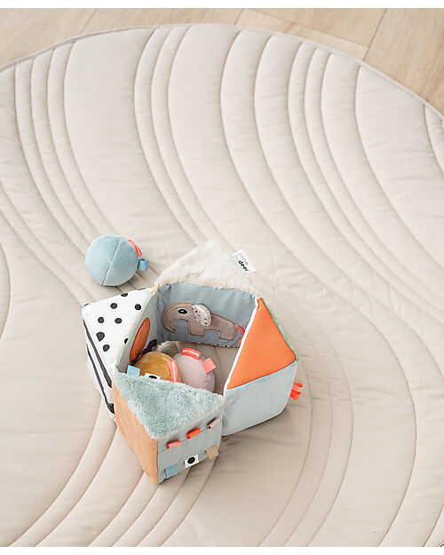 Done By Deer Fold-out Sensory Cube - Deer friends - Contrast - 3m+ Newborn Toys_