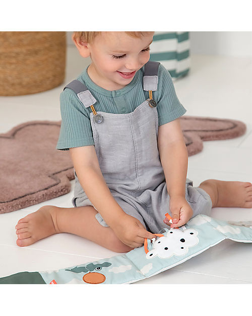 Done By Deer Fold-out Soft Book - Croco - Green - 90 x 14 x 1,2 cm Books