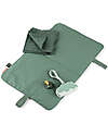 Done By Deer Foldable Changing Mat - Green - Made with Recycled Bottles Travel Changing Mats