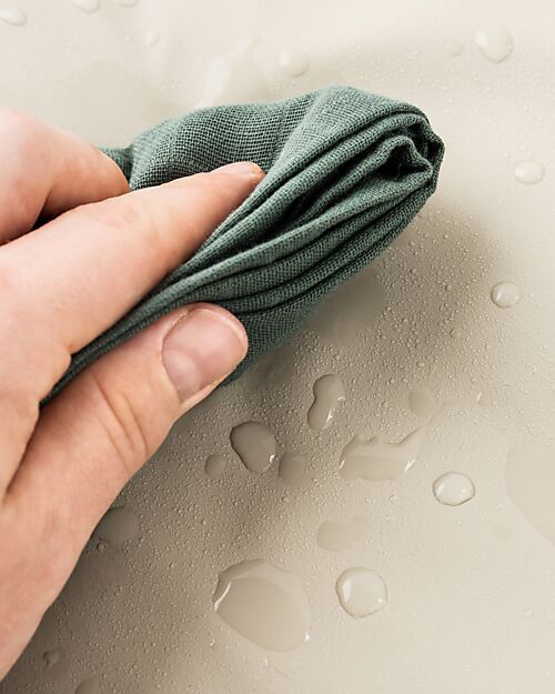 Done By Deer Foldable Changing Mat - Sand - Made with Recycled Bottles Travel Changing Mats