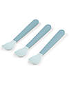 Done By Deer Foodie Anti-Slip Baby Spoon 3-pack - Blue - 100% food grade PP Cutlery