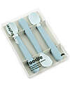 Done By Deer Foodie Anti-Slip Baby Spoon 3-pack - Blue - 100% food grade PP Cutlery