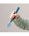 Done By Deer Foodie Anti-Slip Baby Spoon 3-pack - Blue - 100% food grade PP Cutlery