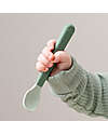 Done By Deer Foodie Anti-Slip Baby Spoon 3-pack - Green - 100% food grade PP Cutlery