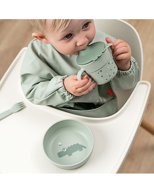 Done By Deer Foodie Bowl - Croco Green - 100% Food-Grade PP Bowls & Plates