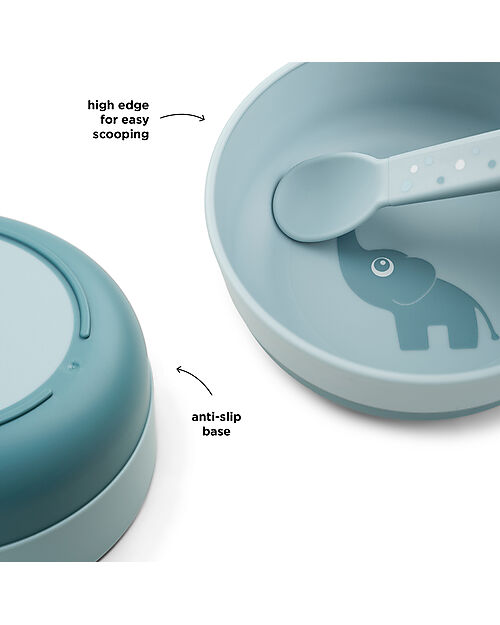Done By Deer Foodie Bowl - Elphee Blue - 100% Food-Grade PP Bowls & Plates