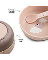 Done By Deer Foodie Bowl - Happy Clouds Powder - 100% Food-Grade PP Bowls & Plates