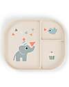 Done By Deer Foodie Compartment Plate - Celebration - Sand - 100% Food-Grade PP Bowls & Plates