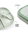 Done By Deer Foodie Compartment Plate - Croco Green - 100% Food-Grade PP Bowls & Plates