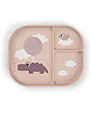 Done By Deer Foodie Compartment Plate - Happy Clouds Powder - 100% Food-Grade PP Bowls & Plates