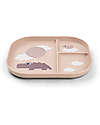 Done By Deer Foodie Compartment Plate - Happy Clouds Powder - 100% Food-Grade PP Bowls & Plates
