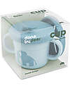 Done By Deer Foodie Cup with Spout and Snacks - Elphee - Blue - 100% Alimentary PP Cups