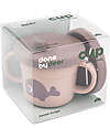 Done By Deer Foodie Cup with Spout and Snacks - Wally - Powder Pink - 100% Alimentary PP Cups