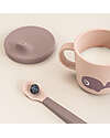 Done By Deer Foodie Cup with Spout and Snacks - Wally - Powder Pink - 100% Alimentary PP Cups