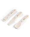 Done By Deer Foodie Cutlery Set - Celebration - Sand - 100% Food-Grade PP Cutlery