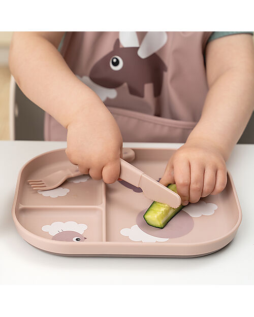 Done By Deer Foodie Cutlery Set - Happy Dots Powder - 100% Food-Grade PP Cutlery