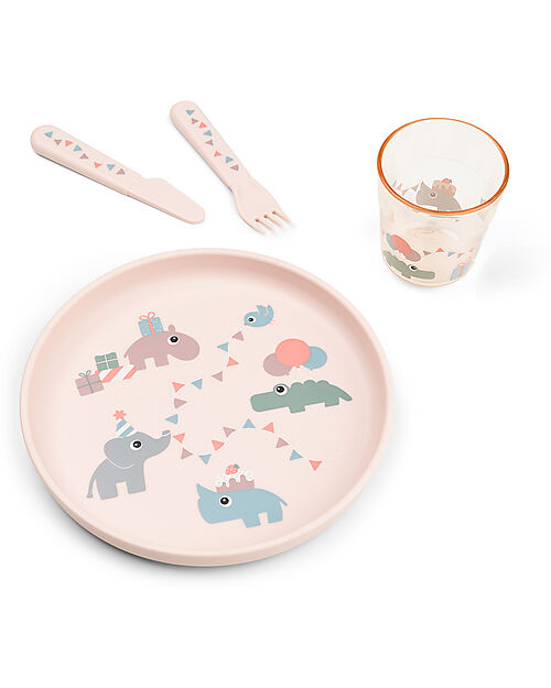 Done By Deer Foodie Dinner Set - Celebration - Powder Meal Sets