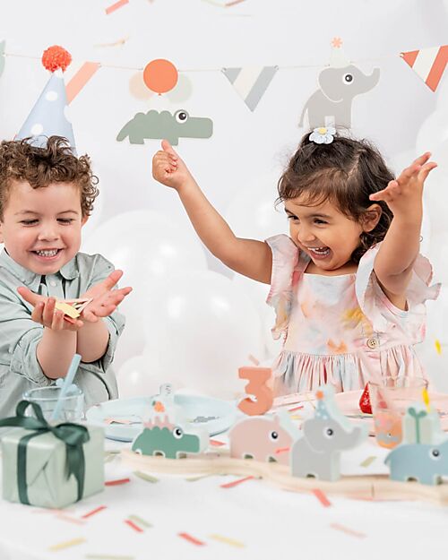 Done By Deer Foodie Dinner Set - Celebration - Powder Meal Sets