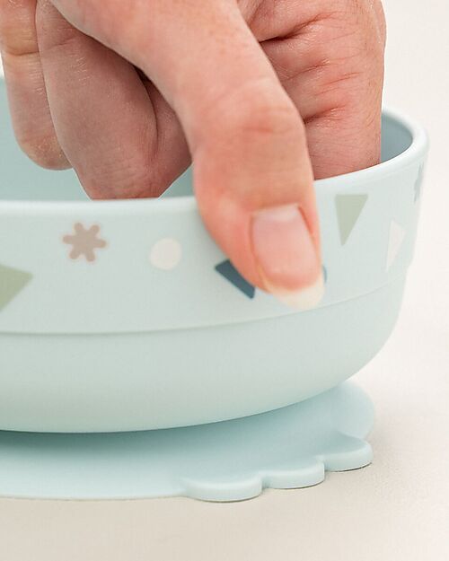 Done By Deer Foodie Dinner Set - Plate Bowl and Cup - Celebration - Blue - 100% Food-Grade PP Meal Sets