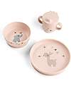 Done By Deer Foodie Dinner Set - Plate Bowl and Cup - Celebration - Powder - 100% Food-Grade PP Meal Sets