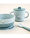 Done By Deer Foodie First Meal Set - Bowl Cup and Spoon - Elphee - Blue - 100% food grade PP Meal Sets