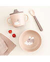 Done By Deer Foodie First Meal Set - Bowl Cup and Spoon - Happy Clouds - Powder - 100% food grade PP Meal Sets