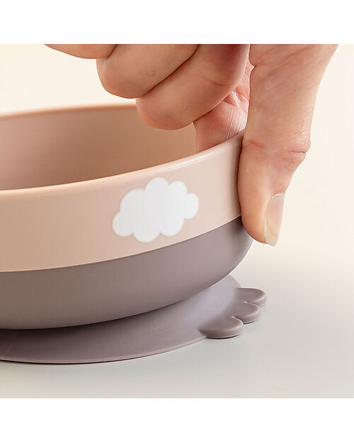 Done By Deer Foodie First Meal Set - Bowl Cup and Spoon - Happy Clouds - Powder - 100% food grade PP Meal Sets